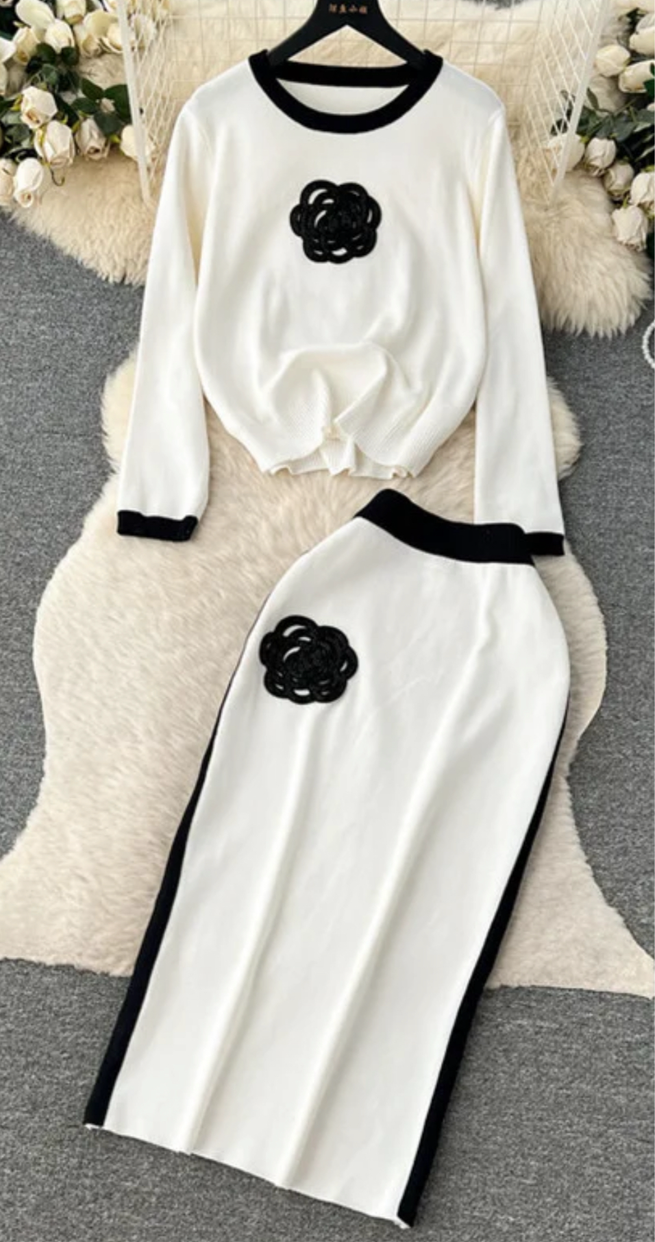 Classy 2pc Floral Skirt Set