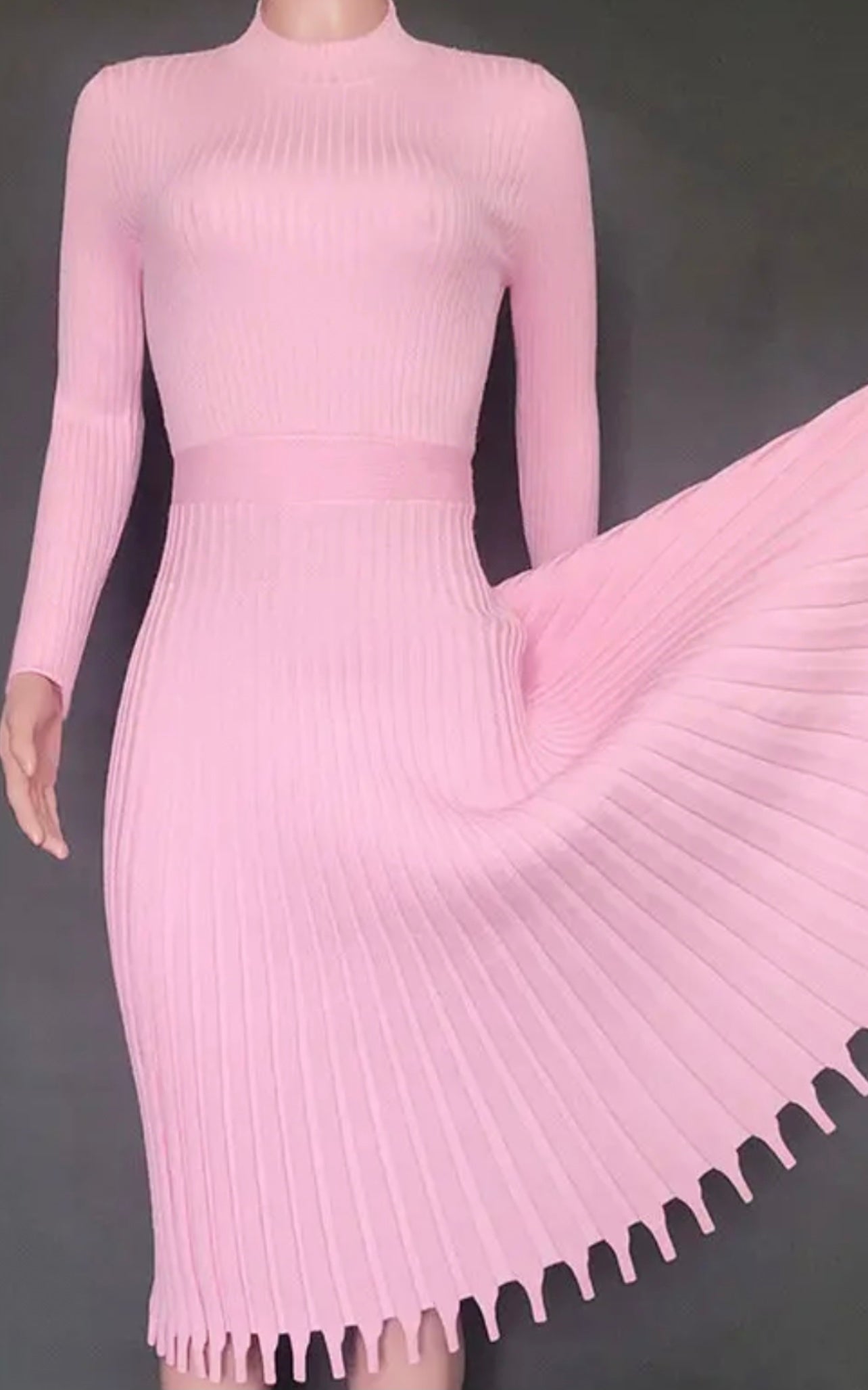 Classy Pink Sweater Dresses