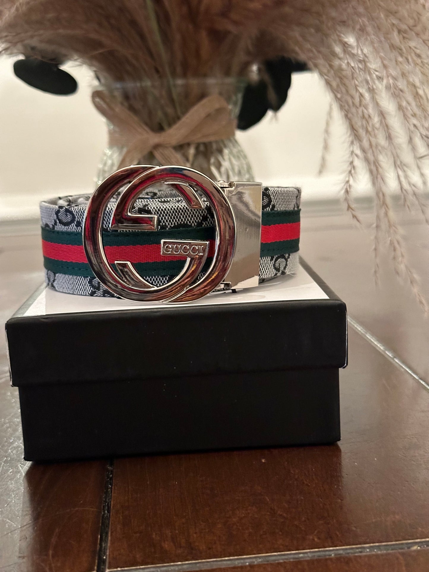 Classy Double G Grey Signature Belt