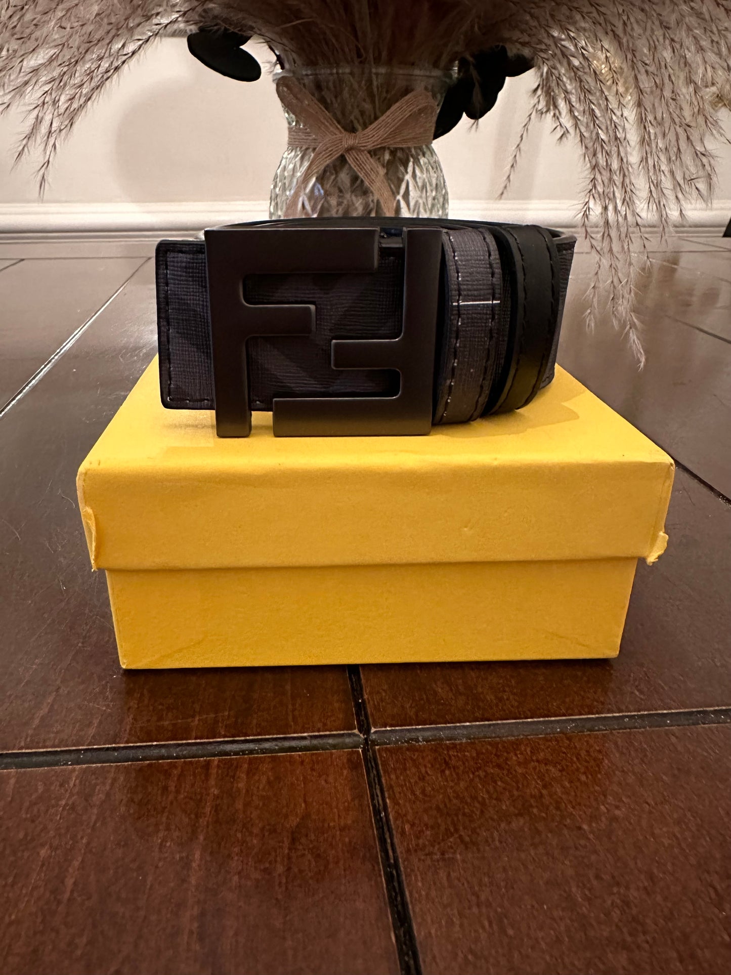 Classy Double F Black Signature Belt