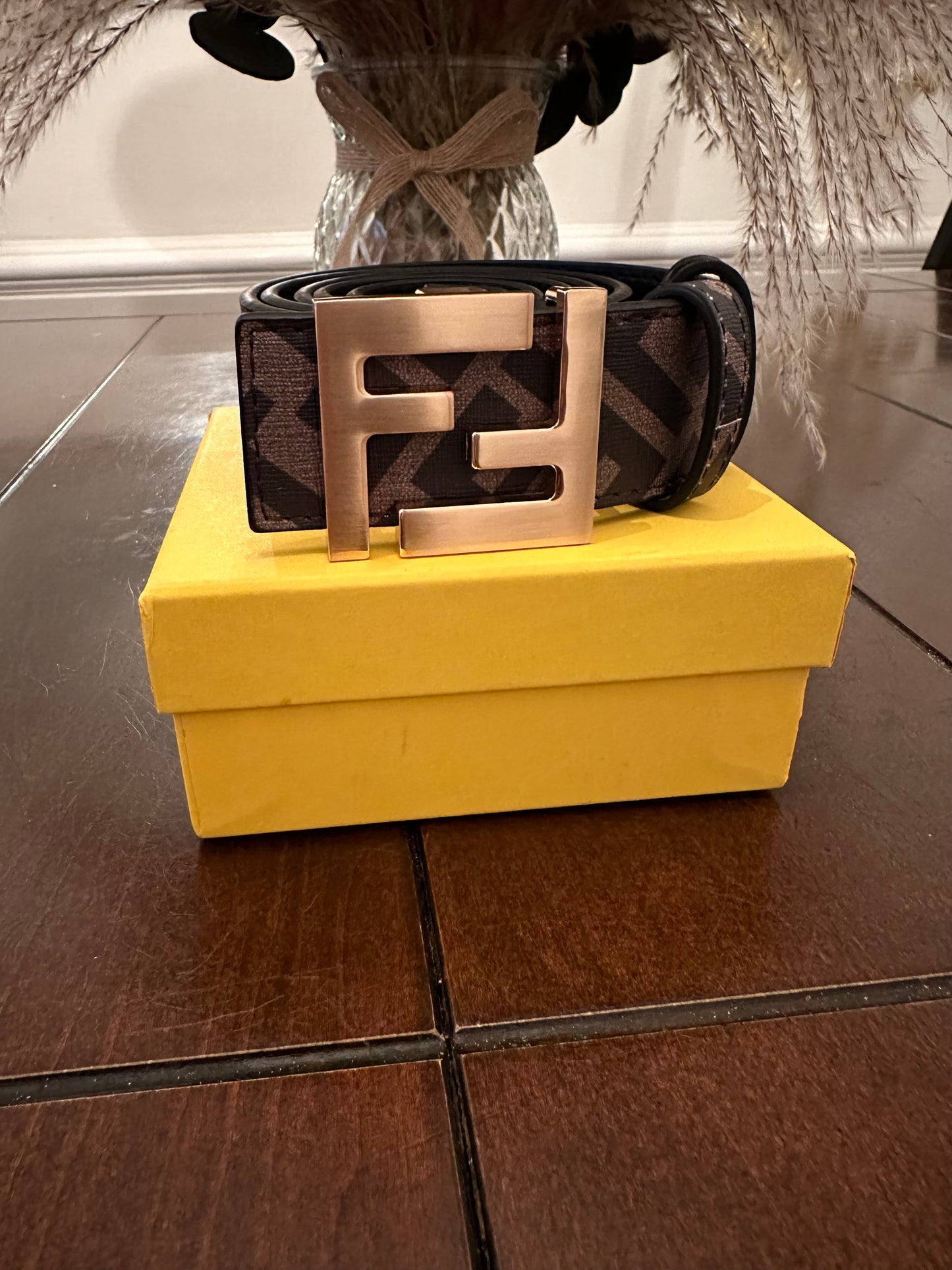 Classy Double F Brown Signature Belt