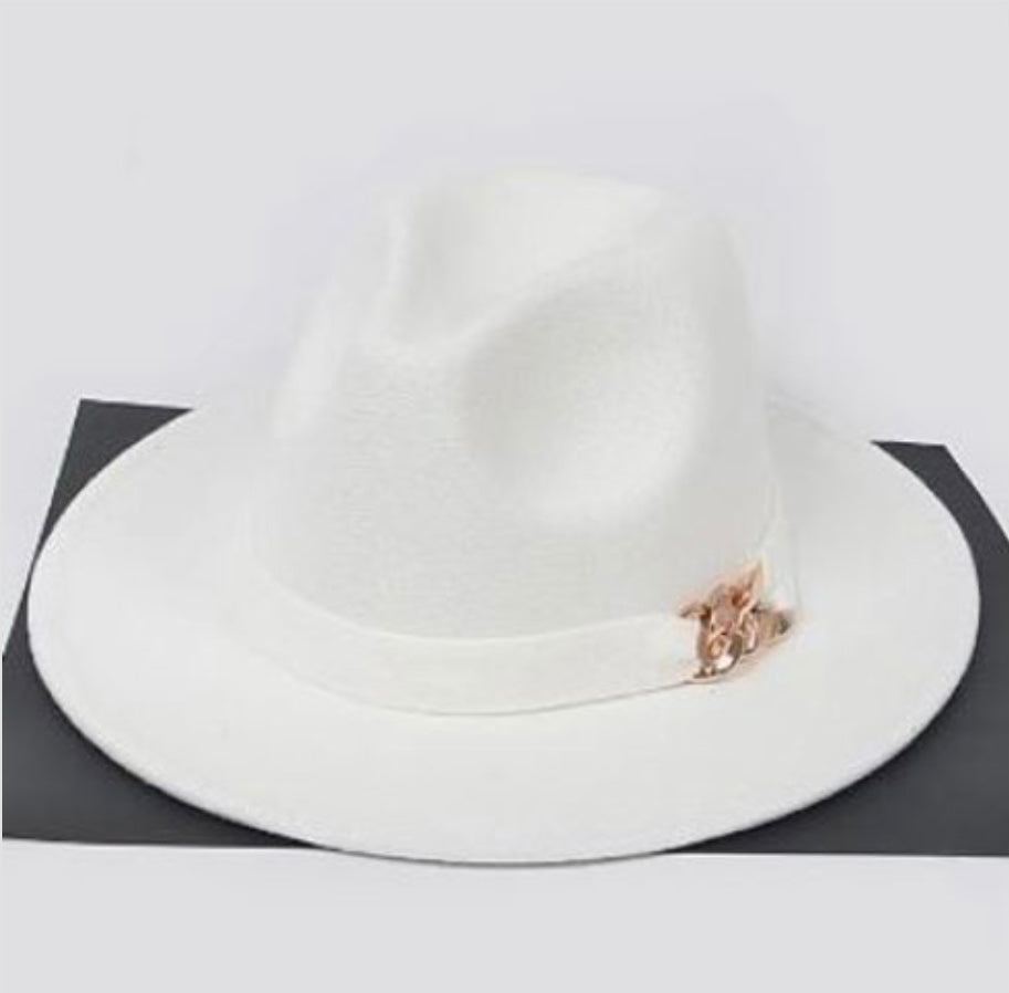 White Classy Fedora
