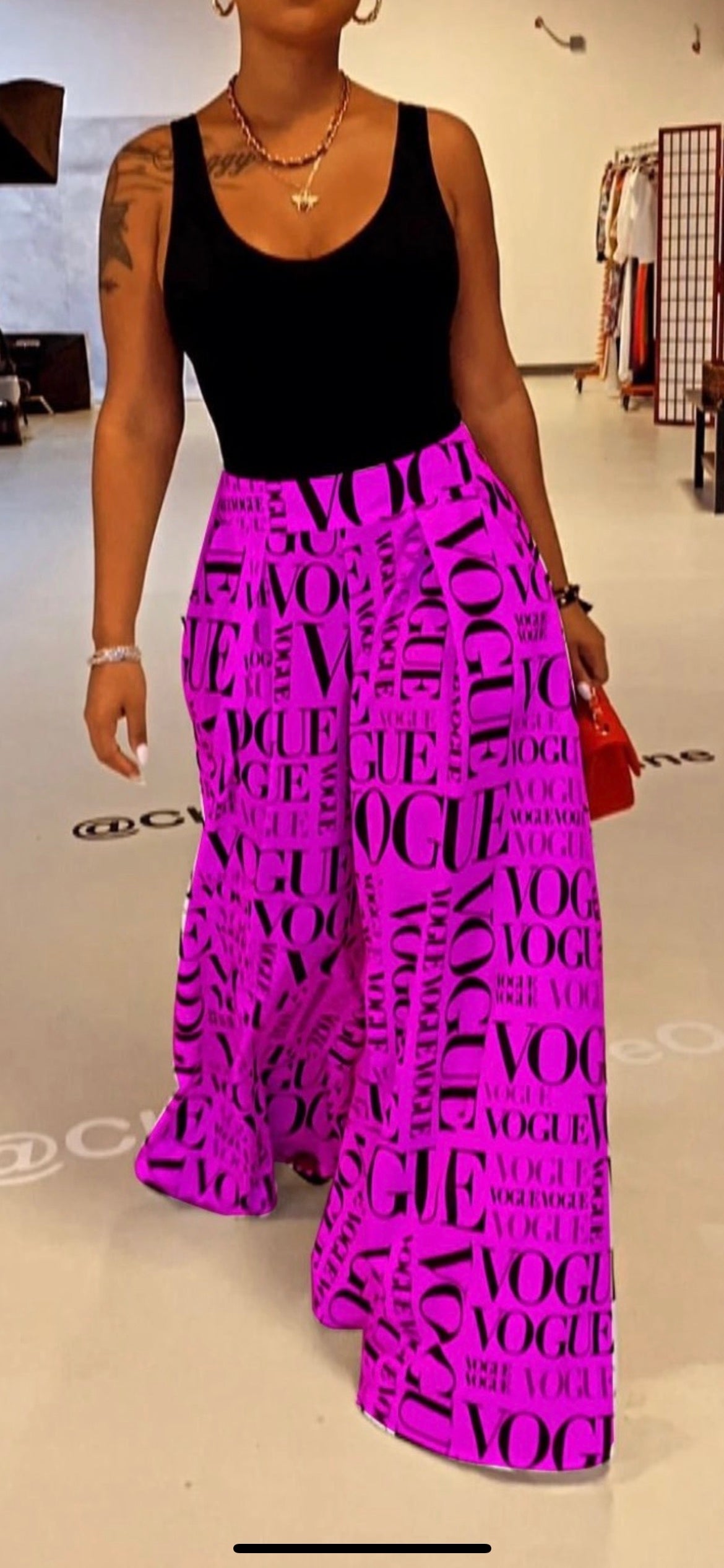 Fuchsia Classy Palazzo Pants
