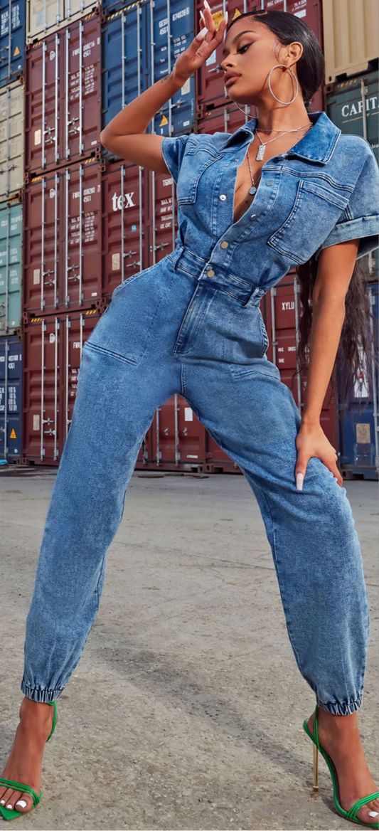 Classy Denim Jumpsuit