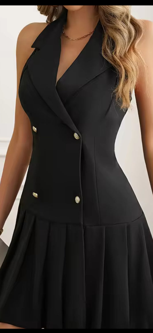 Classy Black Tennis Skirt