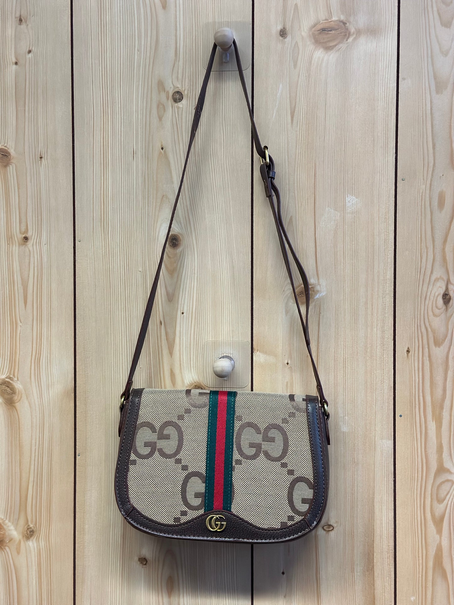 Classy Brown G Crossbody